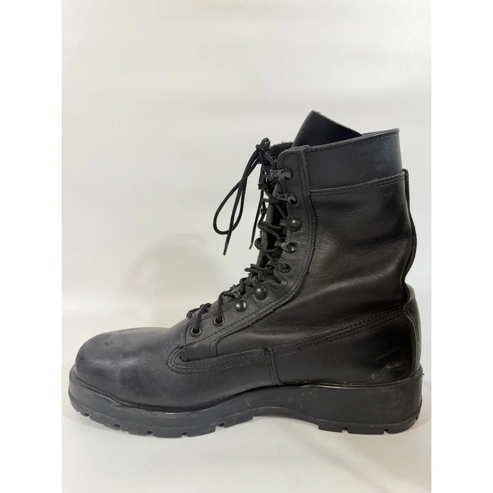 Belleville 360ST Mens Steel Toe Combat Boots Black Leather Vibram Sole 10.5 M